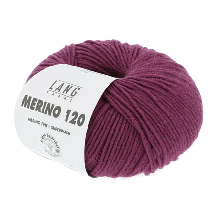 Lang Yarns Merino 120 - 280 Donker Cyclaam