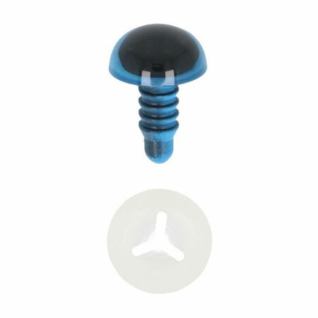Dierenogen - veiligheidsogen 8mm blauw/zwart