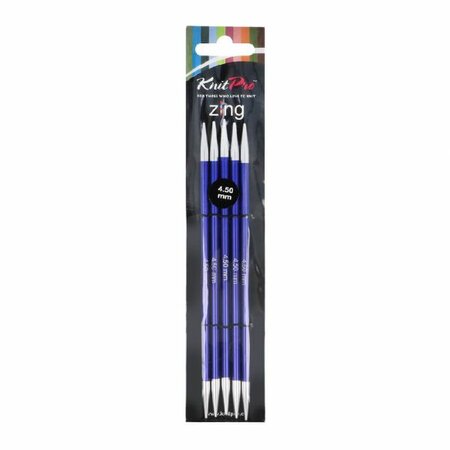 Knitpro Zing sokkennaalden 15 cm - 4.5 mm