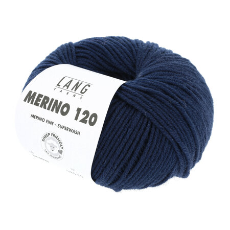 Lang Yarns Merino 120 - 035 Navy