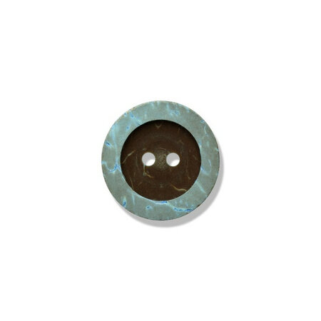 Knoop kokosnoot - 18mm Grijsblauw (24067)