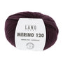 Lang Yarns Merino 120 - 390 Aubergine lite