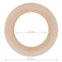 Houten bijtring naturel 7 cm buitenmaat