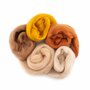 Europese Merino Lontwol – Kleurset 9 - Lichtbruin