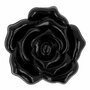 Knoopje zwarte roos  - 21.5 mm