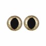 Opry Glitter kattenogen - licht Goud 12mm