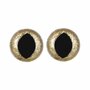 Opry Glitter kattenogen - licht Goud 15mm