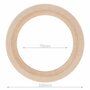 Houten bijtring naturel 10 cm buitenmaat