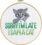 Borduurpakket - I saw a cat