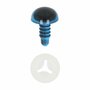 Dierenogen - veiligheidsogen 8mm  blauw/zwart