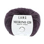 Lang Yarns Merino 120 - 480 Aubergine melange