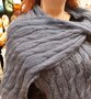 Fluffy Lace Cable Shawl - KnitKit