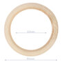 Houten bijtring naturel 8.5 cm buitenmaat