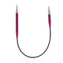Knitpro Zing 5mm Asymetrische Rondbreinaalden 25cm