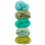 Europese Merino Lontwol – Kleur 6, groen/turkoois