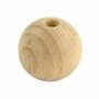 Kraal (kralen) hout - 30 mm